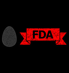 Grunge Fda Stamp Seal And Web Network Egg