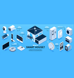 Smart Home Isometric Infographics