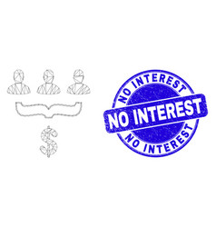 Blue Distress No Interest Stamp Seal And Web