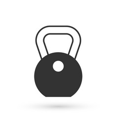 Grey Weight Icon Isolated On White Background