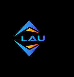 Lau Abstract Technology Logo Design On Black