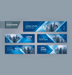 Abstract Banner Design Web Template Set