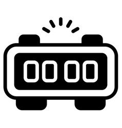 Timer Black Filled Outline Icon Merry Christmas