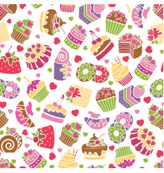 Baking And Desserts Seamless Pattern Background