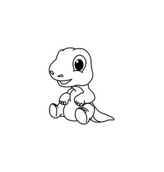 Cute Baby Dinosaur Cartoon Characters