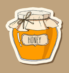 Hand Drawn Honey Jar Sticker