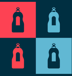 Pop Art Dishwashing Liquid Bottle Icon Isolated On