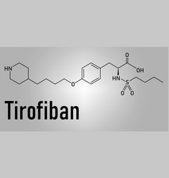 Tirofiban Molecule Skeletal Formula