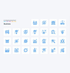 25 Business Blue Icon Pack