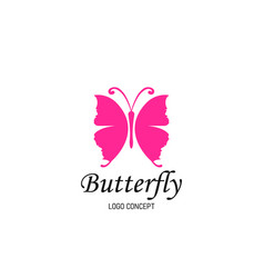 Abstract Beauty Butterfly Spa Cosmetic Shop Logo