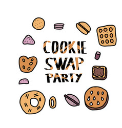 Cookie Swap Lettering Concept Design