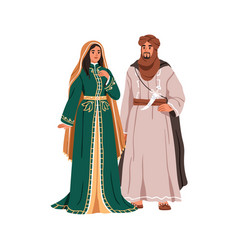 Moroccan Family Couple Arab Man And Woman