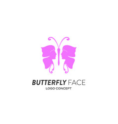 Abstract Beauty Butterfly Spa Face Logo