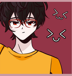 Anime Man With Eyeglasses