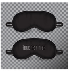 Eye Sleep Mask Mock Up Black