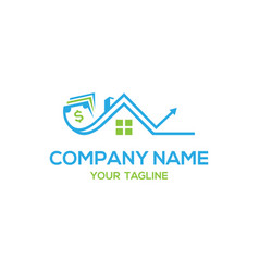 Money Home Cash Logo Icon Design