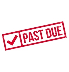 Past Due Rubber Stamp