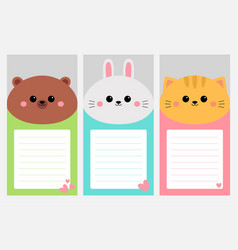 Planner To Do List Set Cute Cartoon Kawaii Cat