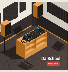 Dj School Studio Isometric