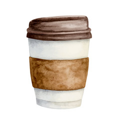 Takeaway Coffee Cup Watercolor