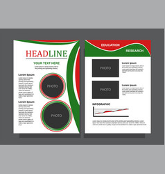 Brochure Template With Info Graphic On A4