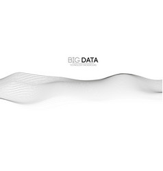 Monochrome Wave Pattern For Big Data Technology