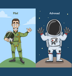 Astronaut And Pilot Characters