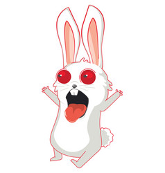 Mad White Bunny Shout