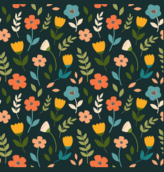 Simple Flower Shapes Repeat Pattern