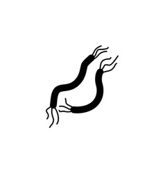 Worm Parasite Flat Icon