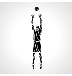 Volleyball Setter Silhouette