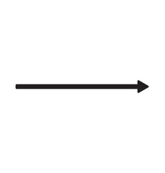 Arrow Long Straight Right Line Black Cursor