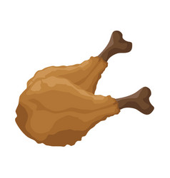 Roasted Chicken Leg Food Icon