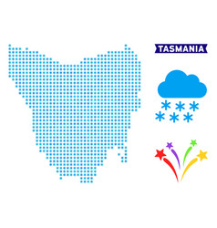 Winter Tasmania Island Map