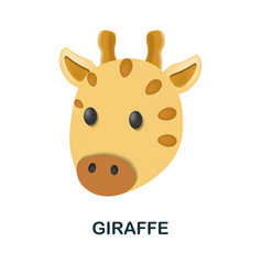 Giraffe Icon 3d From Animal Head Collection