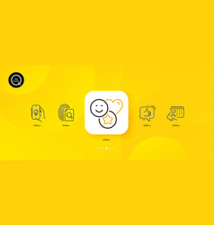 Inspect Electric App And Smile Minimal Line Icons