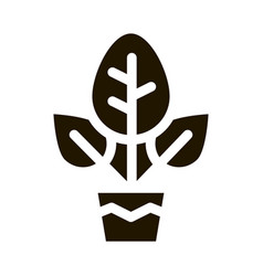 Plant In Pot Icon Glyph