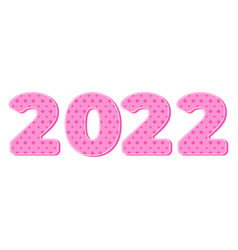 2022 Happy New Year Celebration With Stylish Pink