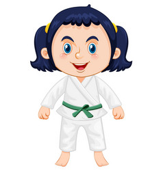 A Girl In Taekwondo Uniform