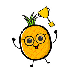 A Pineapple Character Wearing Sunglasses