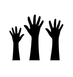 Black Hands Up Crowd Image