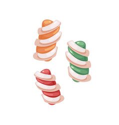 Marshmallow Twist Candies Soft Puffy Sweets