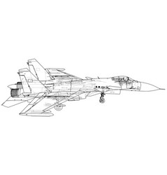 Fighter Jet Wireframe Concept Created