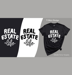 Real Estate Life T-shirt Print Realtor Tee