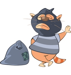 Cute Cat Gangster Cartoon