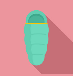 Sleeping Bag Icon Flat Style