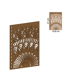 Wooden Notebook With Wood Art Laser Cut A5 Spiral