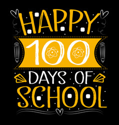 100 Days Of School Bliss Groovy T-shirt Design