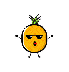 A Pineapple Character Wearing Sunglasses