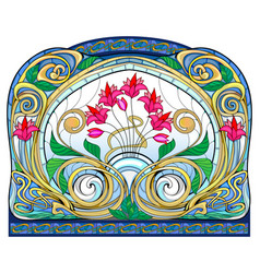 Beautiful Art Nouveau Stained Glass Window